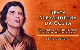 Hoje é celebrada a Beata Alexandrina da Costa, que viveu a paixão de Cristo