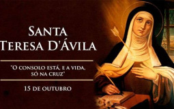 Hoje é celebrada Santa Teresa D’Ávila, Doutora da Igreja