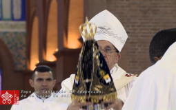 Na festa de Aparecida, Papa convida brasileiros a rezarem pela paz