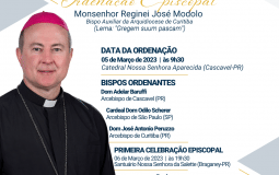 Ordenação Episcopal de Monsenhor Reginei José Modolo acontece no mês de março na Catedral de Cascavel 