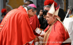 Arcebispos brasileiros recebem o Pálio Arquiepiscopal das mãos do Papa Francisco
