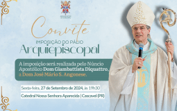 Núncio Apostólico, representante do Papa no Brasil, preside imposição do pálio a Dom José Mário na Catedral de Cascavel