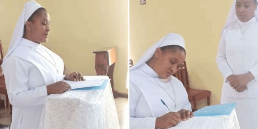 Votos religiosos e vida eterna: freira se consagra de manhã e morre à noite