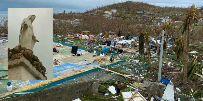 Imagem da Virgem resiste a furacão que devastou ilha na Colômbia