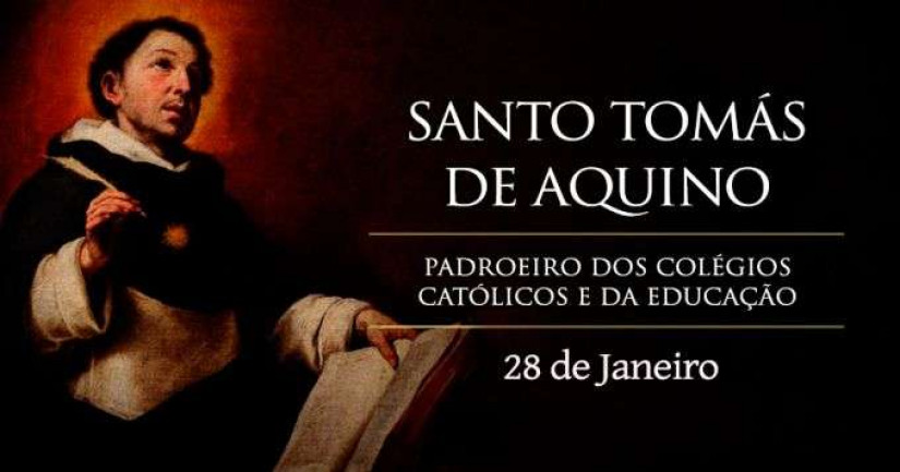 Hoje é celebrado santo Tomás de Aquino, o 